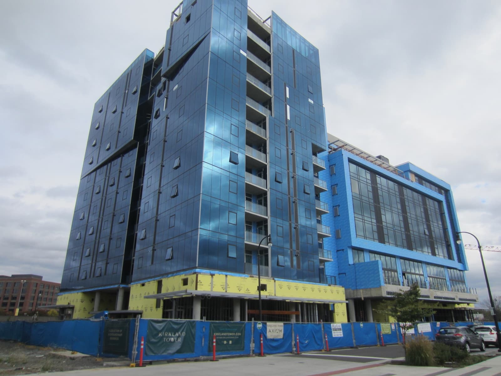 Kirkland Tower under construction on the Vancouver waterfront, Washington