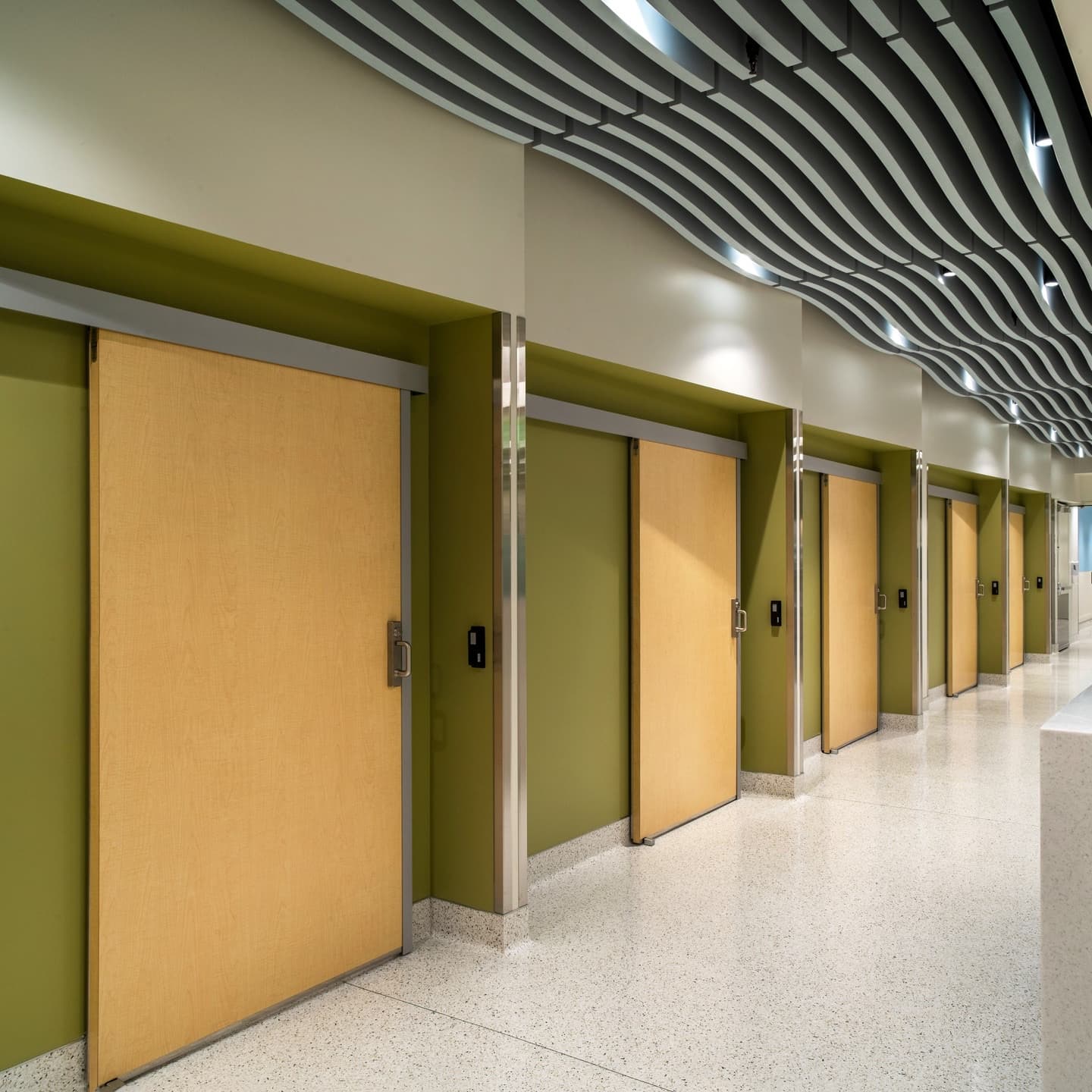 Acoustical Ceilings: Wood, 9Wood & Baffle Systems